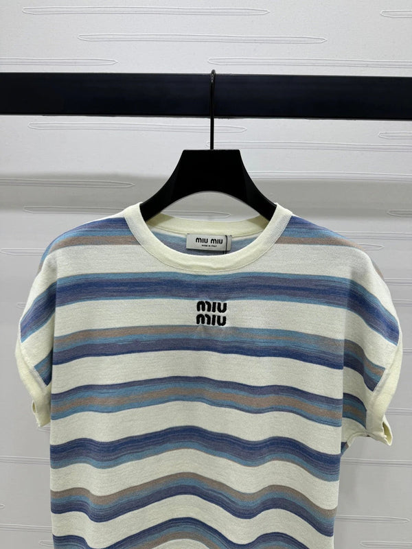 MIU 25S FLYING SLEEVE KNIT SWEATER 264147