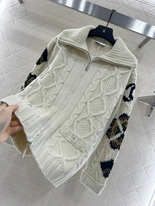 CHANEL 25S ZIPPERED CARDIGAN STYLE 115