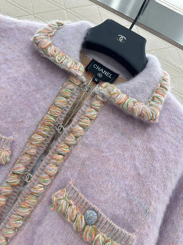 CHANEL 25S CABLE-TRIM CARDIGAN STYLE 116