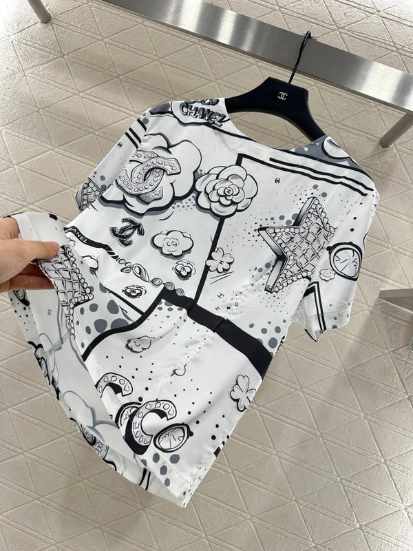 CHANEL 25S SHORT-SLEEVE T-SHIRT STYLE 119