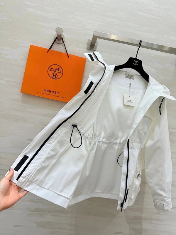 HERMES 25S HOODED JACKET 073