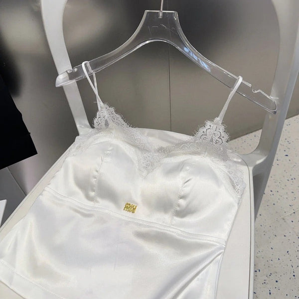 CAMISOLE 625971 IN WHITE SILK