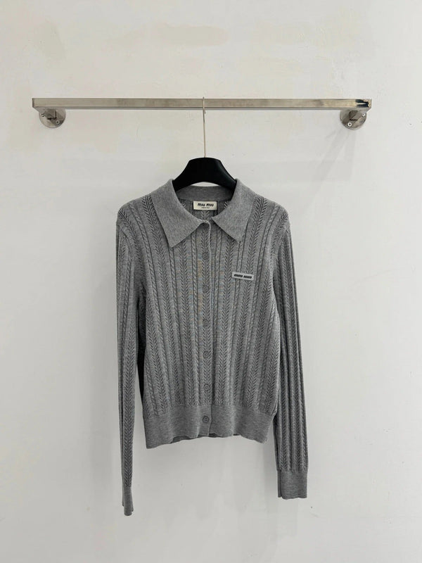 MIUMIU KNIT POLO SHIRT STYLE 61