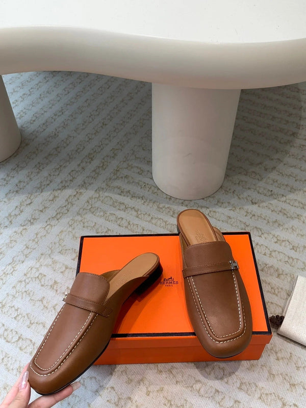 IENA MULE GOLD CALFSKIN