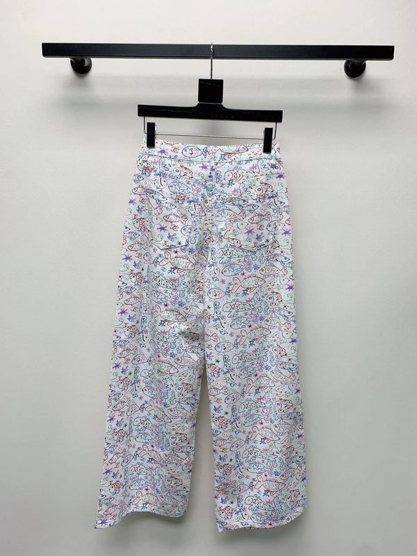 CC PRINTED JEANS 268027