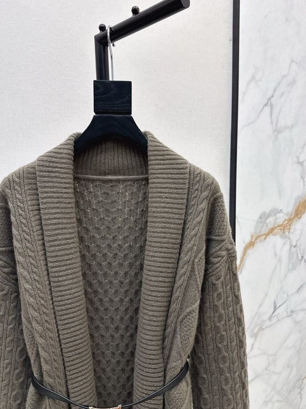 HERMES 25S LONG KNIT CARDIGAN 99430