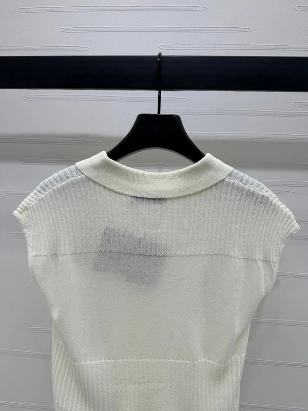 MIU 25S SWEATER VEST 264086