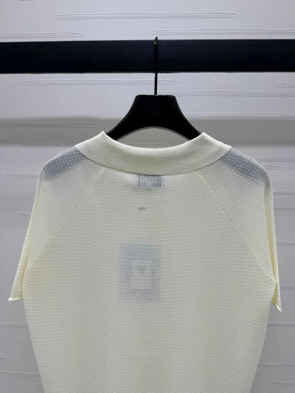 CHANEL POLO SHIRT WHITE 274896