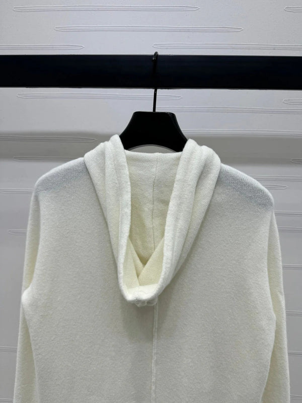 DIOR HOODED LONG-SLEEVE CARDIGAN 274929