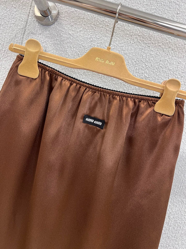 MIUMIU SATIN SKIRT 268884