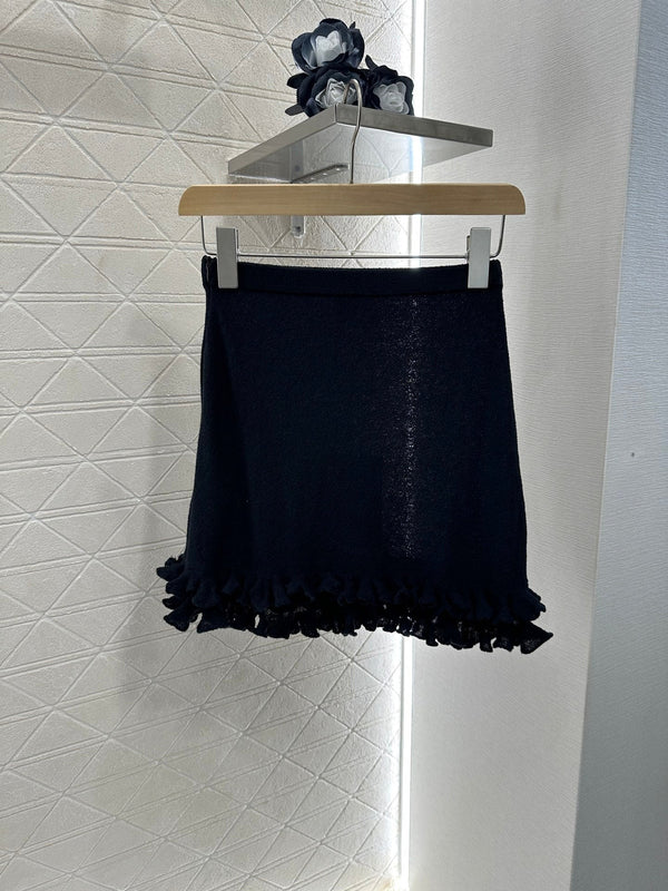 Completo abito cardigan in maglia con volant Chanel 276599