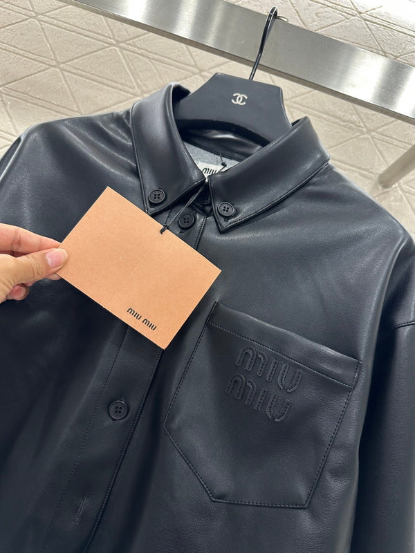 GIACCA IN PELLE MIUMIU STYLE 117