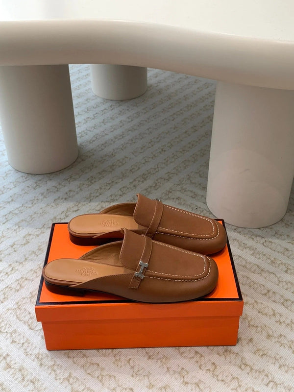 IENA MULE GOLD CALFSKIN