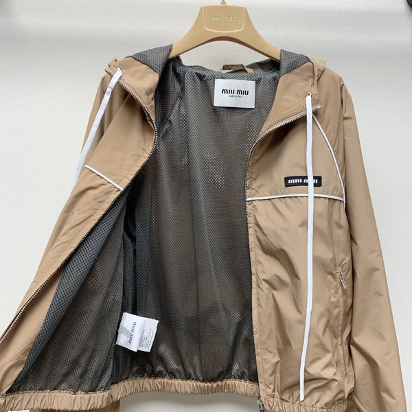 GIACCA CON CAPPUCCIO E ZIP MIUMIU 25S 268032