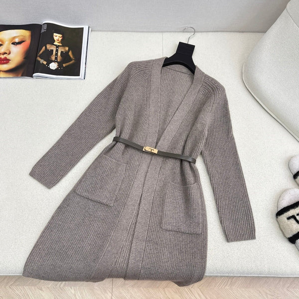 HERMES 25S LONG KNITTED CARDIGAN 082