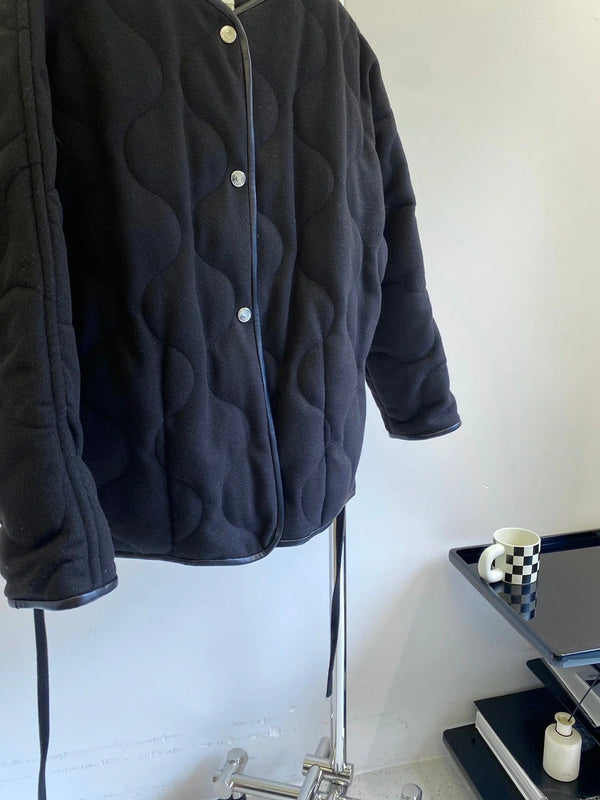 HERMES 25S REVERSIBLE SHORT COTTON COAT 129