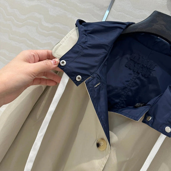 MIUMIU LONG HOODED JACKET 276223