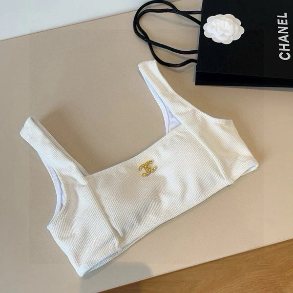 CC BIKINI SWIMSUIT SET IN WHITE 629244