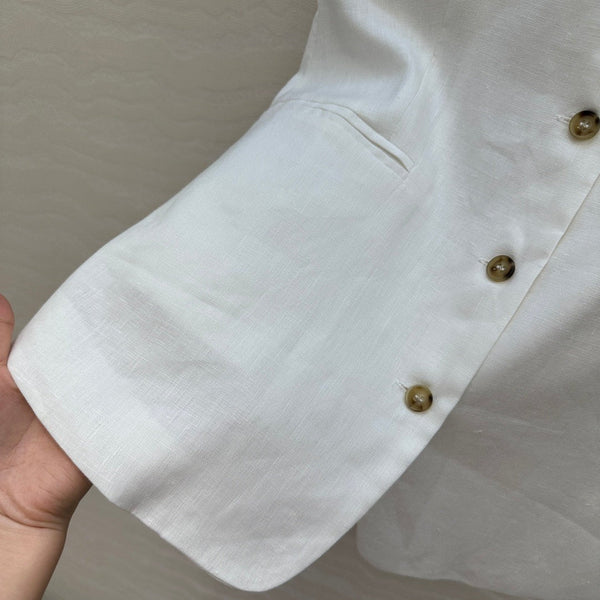 LP SLEEVELESS LINEN BLAZER 272243