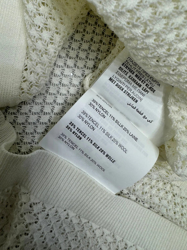 MIU 25S SHORT SLEEVE ROUND NECK CARDIGAN 264268