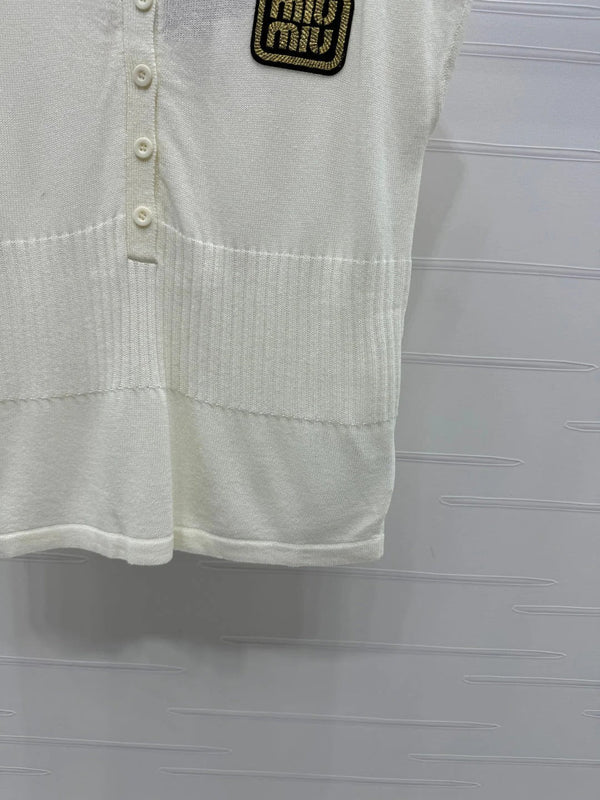 MIU 25S SWEATER VEST 264086