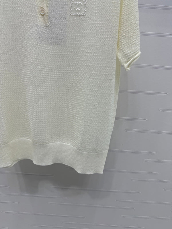 CHANEL POLO SHIRT WHITE 274896