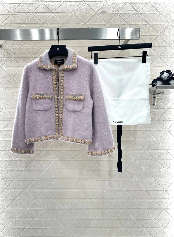 CHANEL 25S CABLE-TRIM CARDIGAN STYLE 116