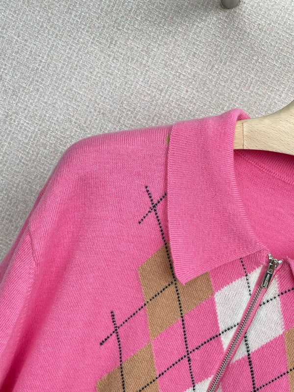 MIUMIU KNIT POLO SHIRT STYLE 63