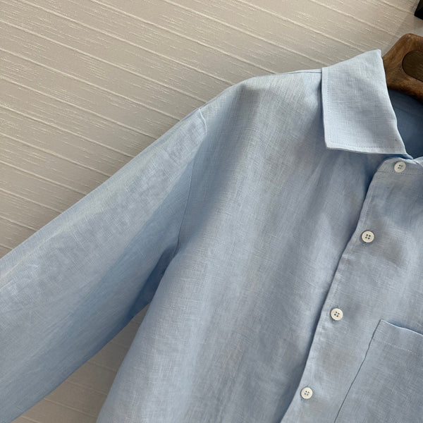 LP BLUE LINEN SHIRT 264280