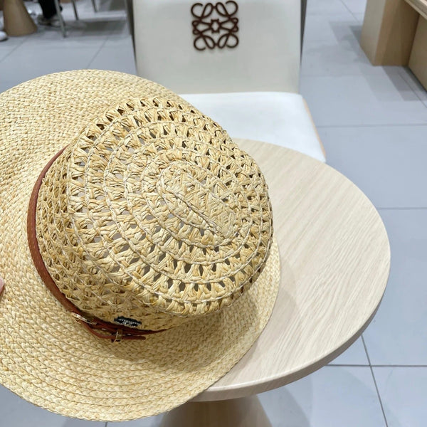 STRAW HAT OPEN WEAVE NATURAL 674078