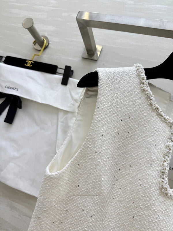 CHANEL SLEEVELESS WOOL DRESS STYLE 20