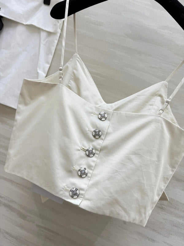 CHANEL 25S SPAGHETTI STRAP TOP STYLE 243