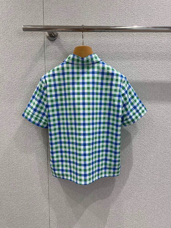 MIUMIU PLAID SHIRT 268890