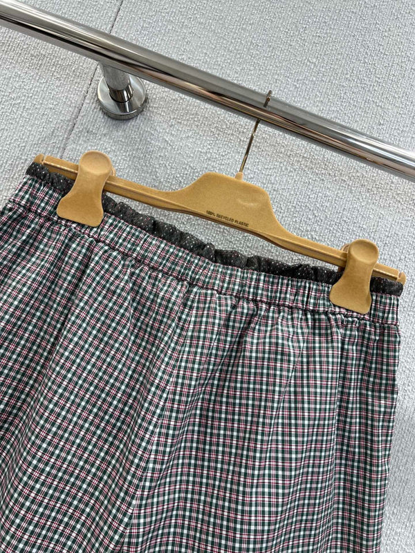 MIUMIU PLAID SHORTS 268898