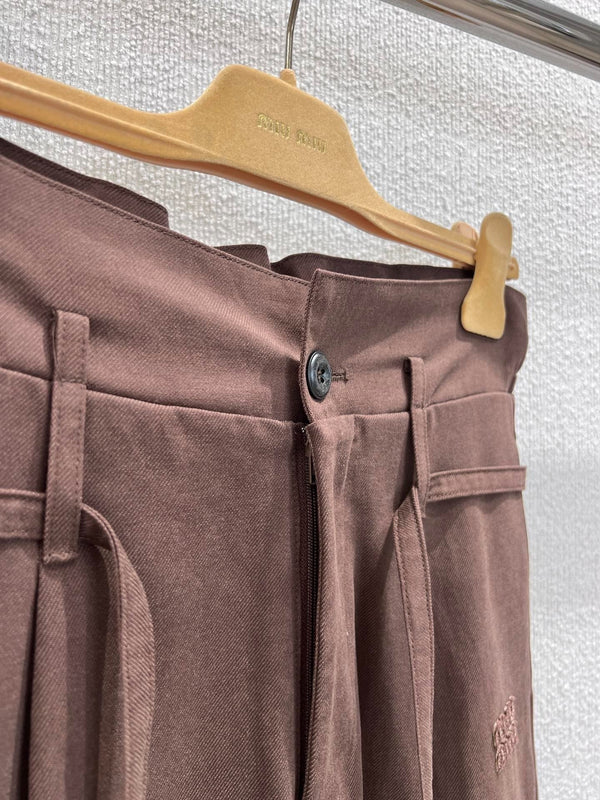 MIUMIU DRAWSTRING TROUSERS STYLE 7