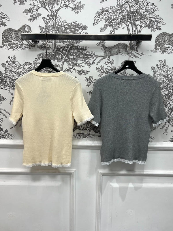 MIUMIU CROPPED KNIT FITTED TOP 268661