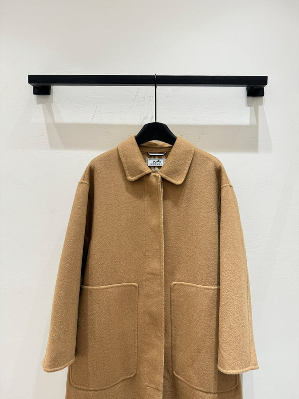 HERMES 25S LONG CASHMERE COAT 155