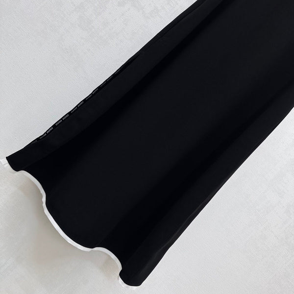 MIU 25S ABITO LUNGO A GILET IN ACETATO 264519