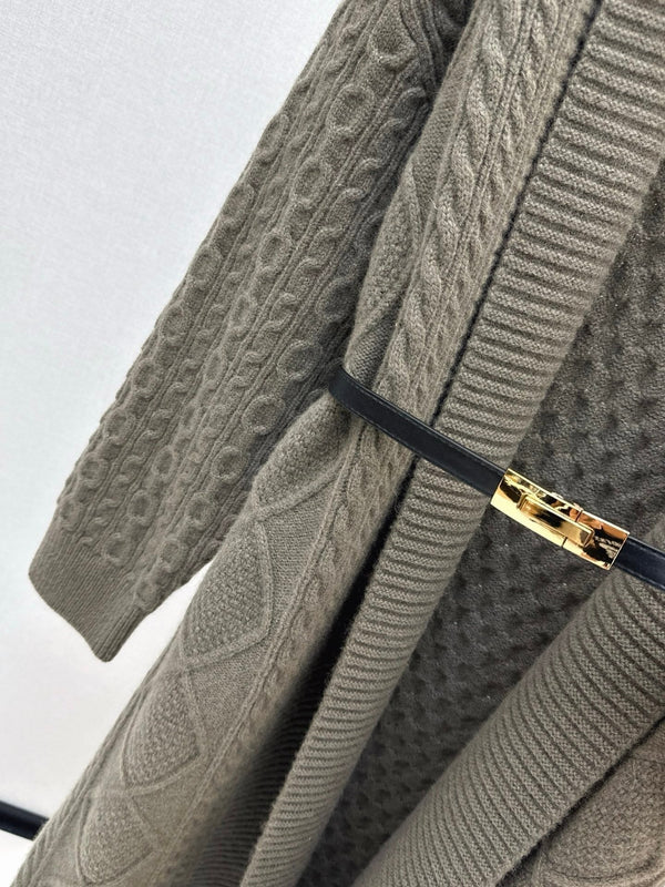 HERMES 25S LONG KNIT CARDIGAN 99430