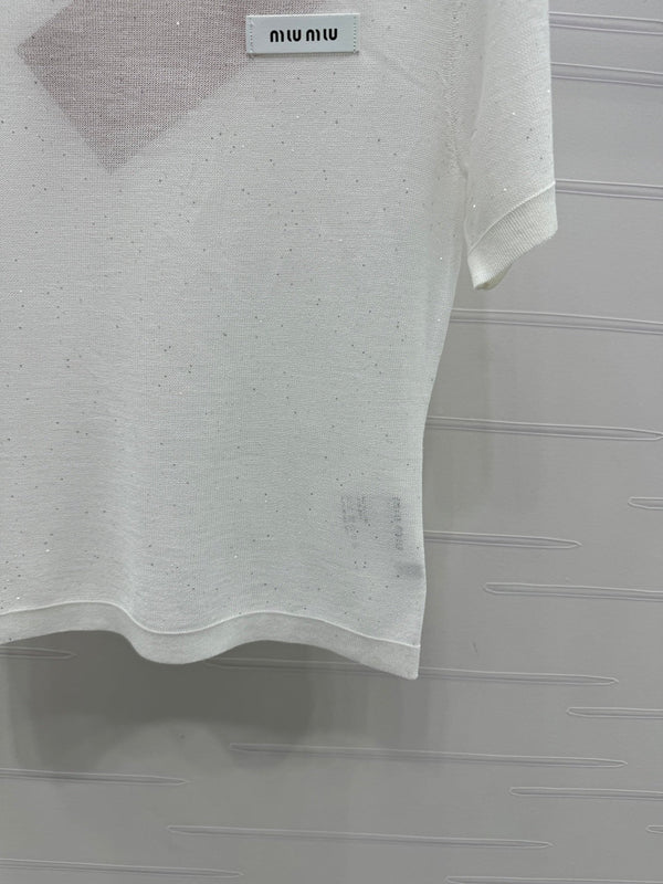 MIUMIU SHORT-SLEEVE T-SHIRT 269472