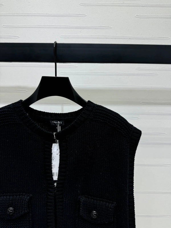 CHANEL CROPPED KNIT SWEATER 269386