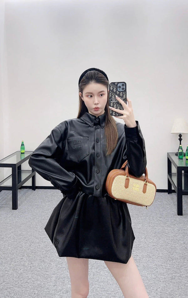 GIACCA IN PELLE MIUMIU STYLE 117