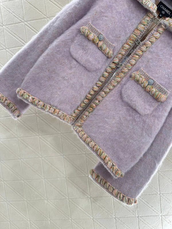 CHANEL 25S CABLE-TRIM CARDIGAN STYLE 116