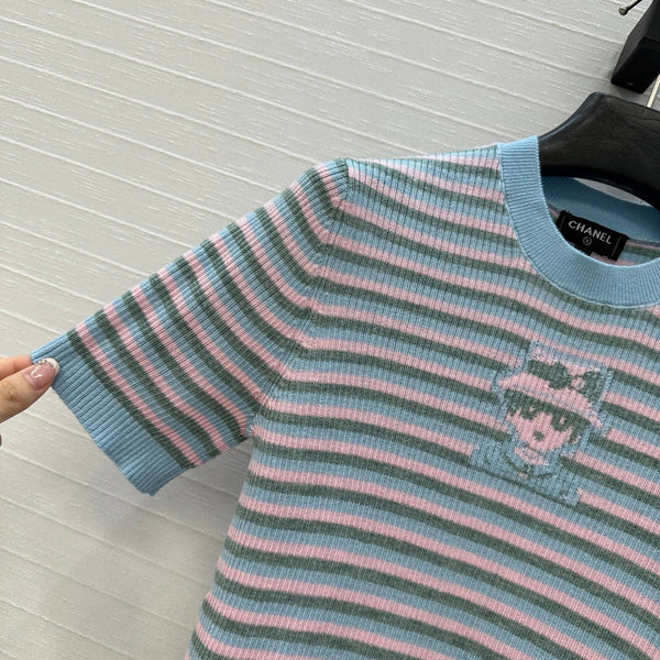 TOP IN MAGLIA CHANEL STILE 60