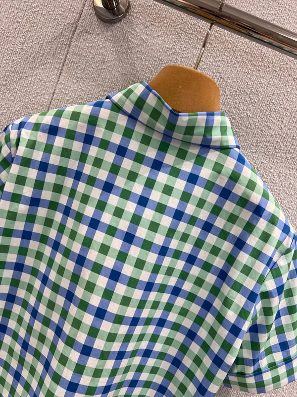 MIUMIU PLAID SHIRT 268890