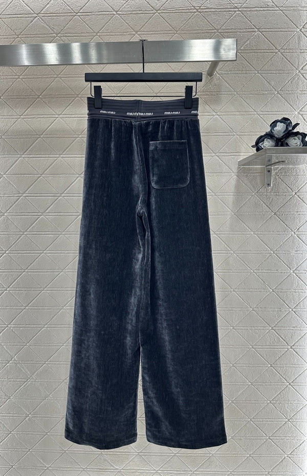 PANTALONI A GAMBA LARGA MIUMIU STILE 118