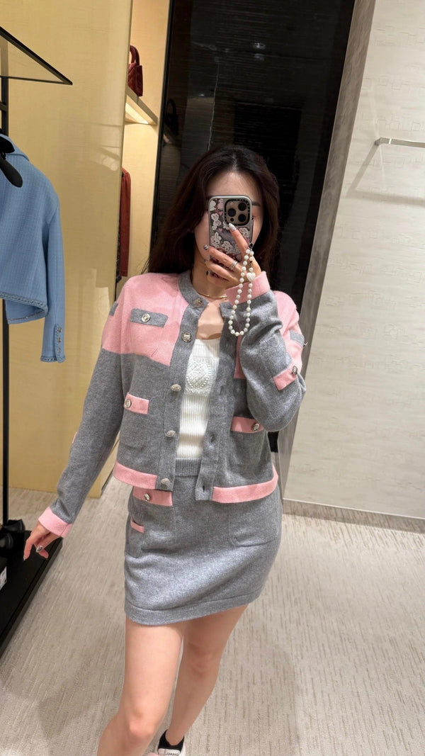 CHANEL CARDIGAN AND SKIRT SET STYLE 57