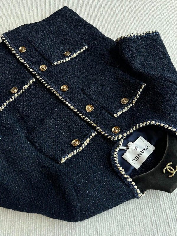 CHANEL SHORT-SLEEVE WOOL JACKET STYLE 29