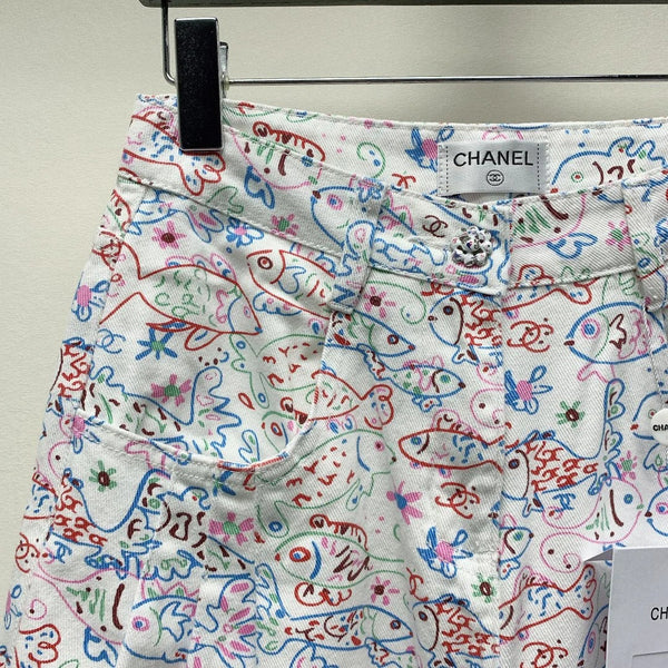 CC PRINTED JEANS 268027