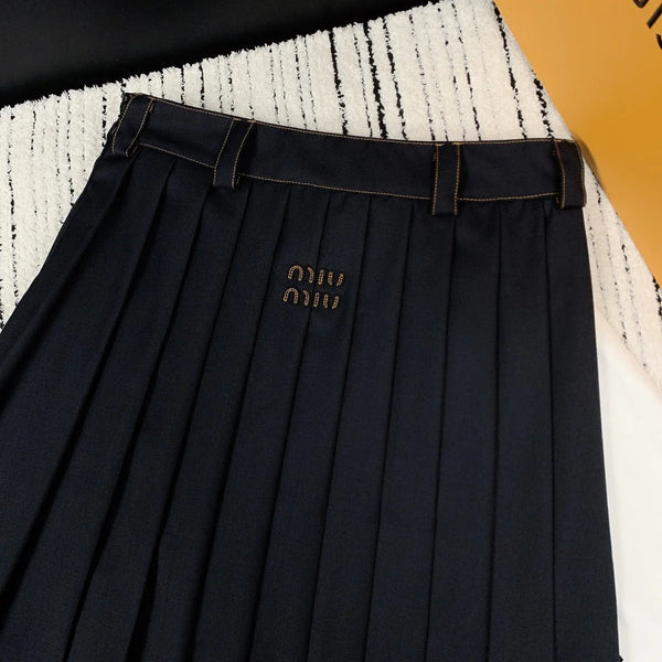 MIUMIU PLEATED MIDI SKIRT 275144